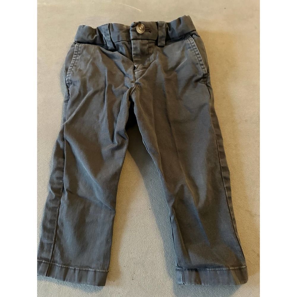 Vineyard Vines Boys Cotton Breaker Pants Size 2T Dark Grey Stretch Gently Used